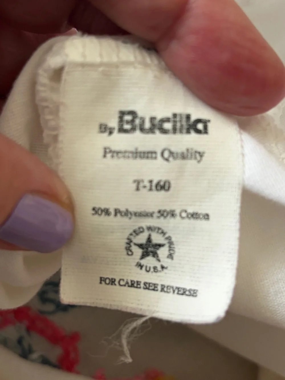 Bucilla White Pillowcases with Pink Ribbon & Multicolor Floral Embroidery - pair